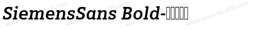 SiemensSans Bold字体转换